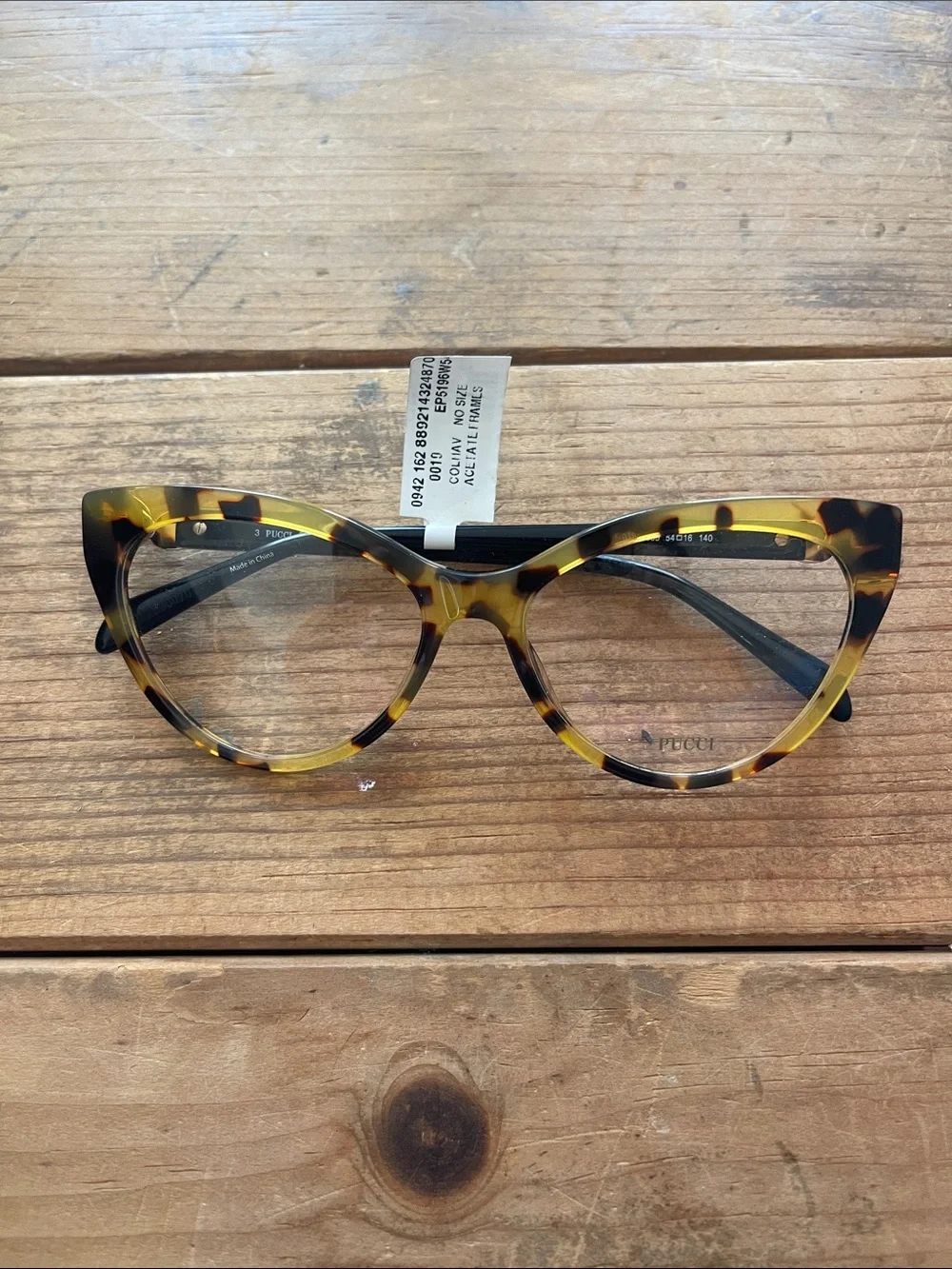 Pucci Tortoise Cat Eye Glasses